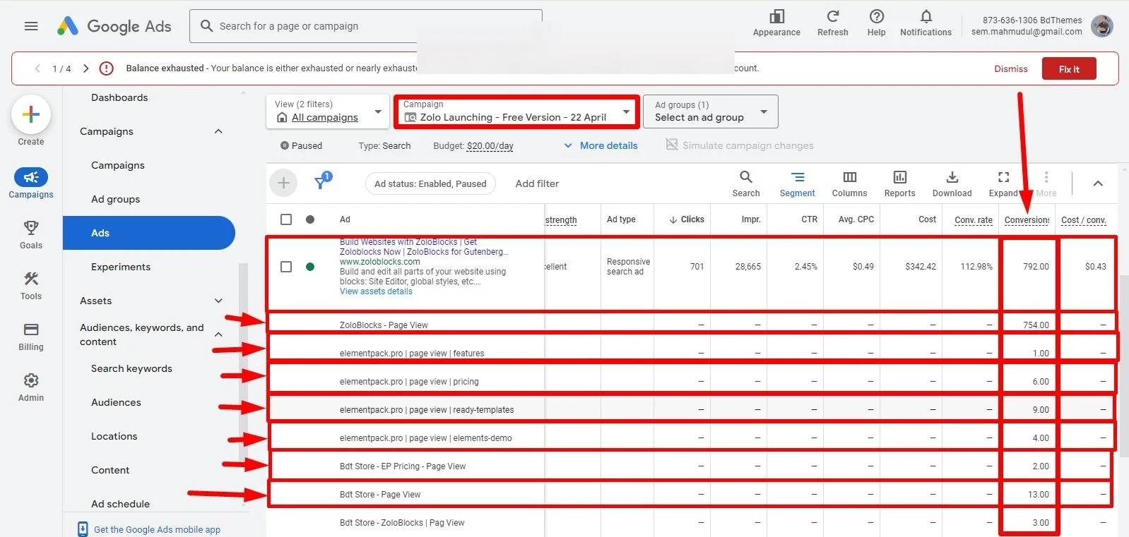 Google Ads and Tracking Audit — Real project evidence (evidence 7 of 13)