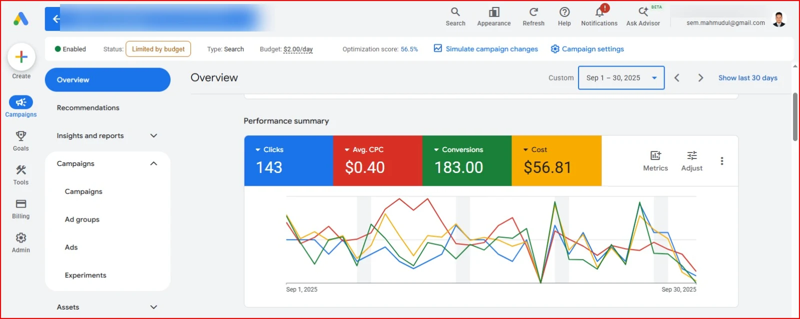 Search Ads Efficiency and Verified Conversions — Real project evidence (evidence 1 of 3)