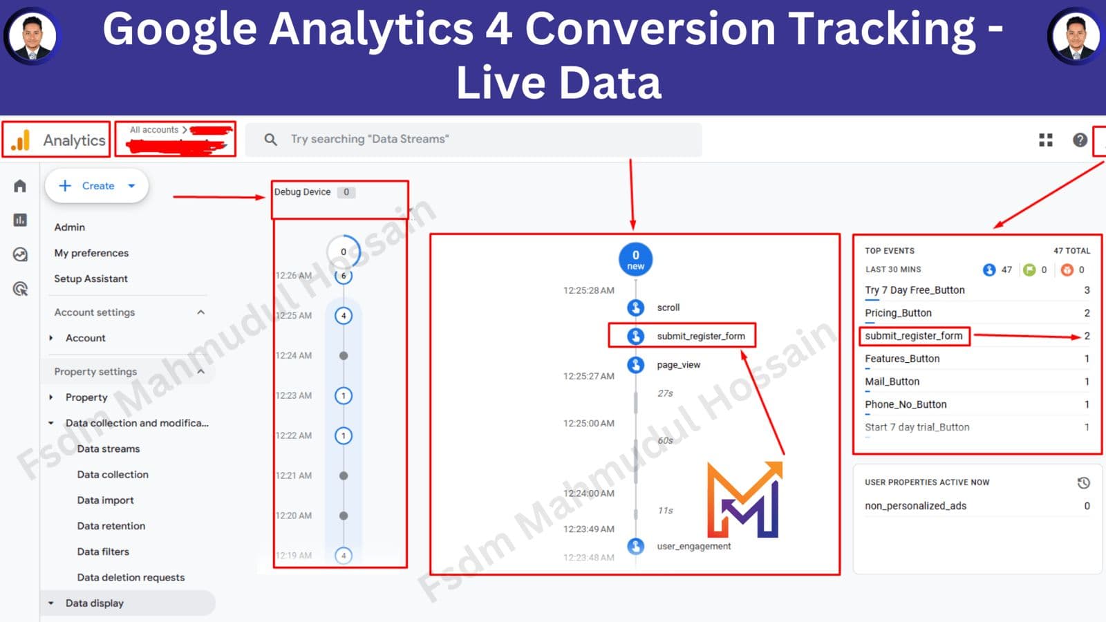 GA4 live conversion data, Google Ads Conversion Tracking work by Mahmudul Hossain