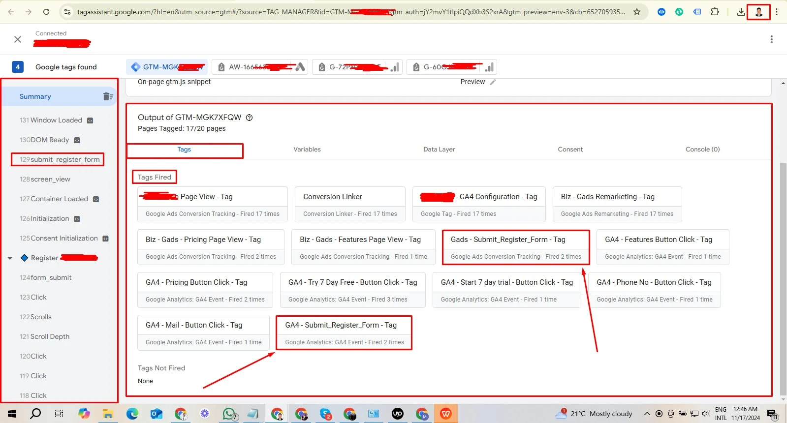Conversion Tracking Built From Scratch — Real project evidence (evidence 1 of 6)